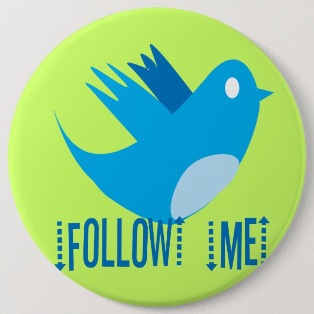 Twitter Bird folgen - Hintergrundfarbe auswählen Button (Vorderseite)