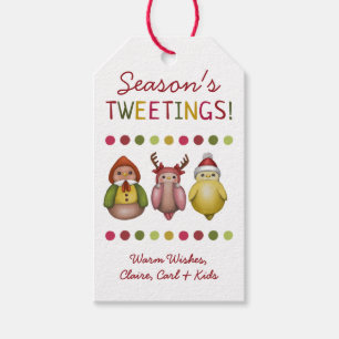 Twitter der Saison - Niedlicher Whimsical Bird Hol Geschenkanhänger