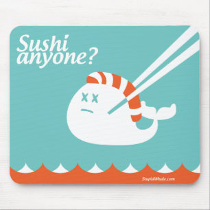 Twitter dummes Mousepad - versagen Sie Wal - Sushi