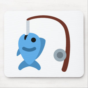 Twitter emoji - Fishing Mousepad