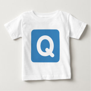 Twitter emoji letter Q Baby T-shirt