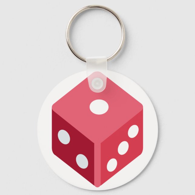 Twitter emoji - Red dice Schlüsselanhänger (Vorderseite)
