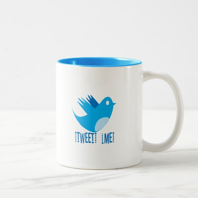 Twitter Folge mir Kaffeetasse (Rechts)