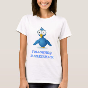 Twitter folgen Sie mir bei Ihrem Benutzernamen T-Shirt