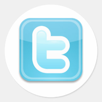Twitter-ish! Runder Aufkleber