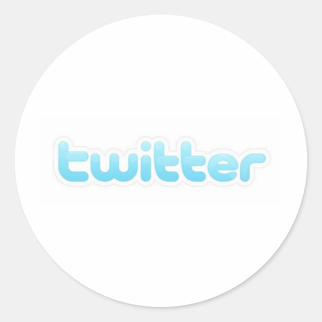 Twitter-ish! Runder Aufkleber (Vorderseite)