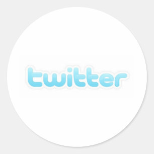 Twitter-ish! Runder Aufkleber