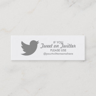 Twitter Mini Visitenkarte