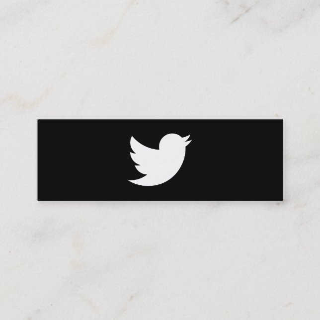 Twitter Mini Visitenkarte (Vorderseite)