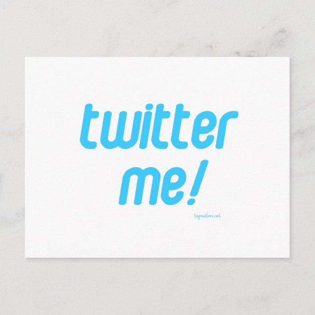 Twitter mir postkarte (Vorderseite)