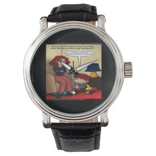 Twitter Moms Lustige Unisex-Uhr Armbanduhr