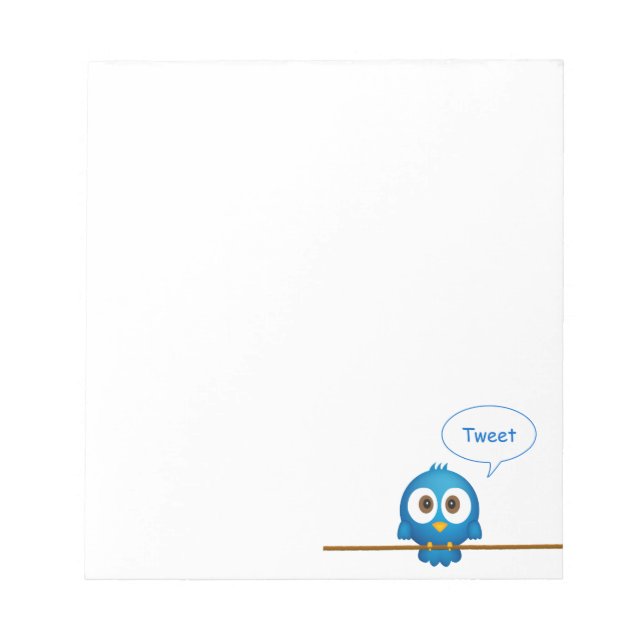 Twitter-Notizblock Notizblock (Vorderseite)