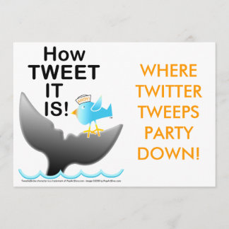 Twitter Party Einladungen - Wie GETWEETET ist es!