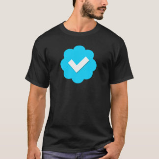 Twitter überprüftes Abzeichen T-Shirt