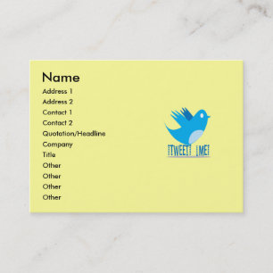 Twitter-Visitenkarte Visitenkarte