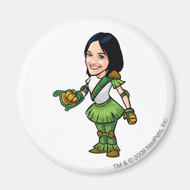 Twitterpete Mystery Island Staff Player Magnet (Vorne)