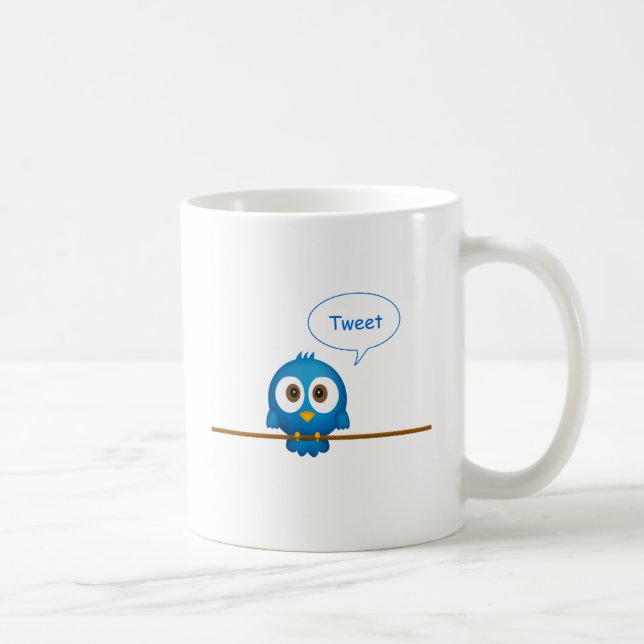 Twittervogel Kaffeetasse (Rechts)