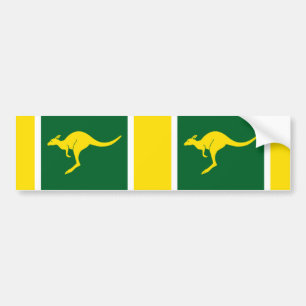 TWO Aussie Colors Kangaroo Autoaufkleber