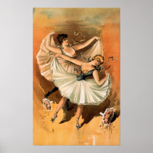 "Two Ballerinas"-Druck/Plakat Poster