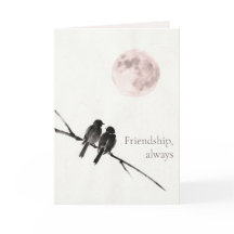 Two Birds Sumi-E | Freundschaft, Immer | Galentine