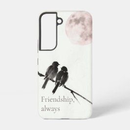 Two Birds Sumi-E | Friendship, Always | Samsung Galaxy Hülle