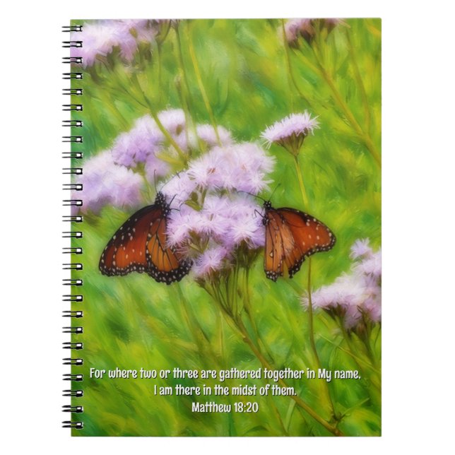 Two Butterflies Butterfly Faith Prayer Journal (Devant)