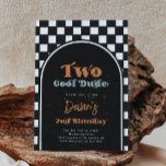 TWO Cool Dude First Birthday Invitation | Skate Einladung<br><div class="desc">Skateboarding Second Birthday Invitation.
Ready to be personalized by you!</div>
