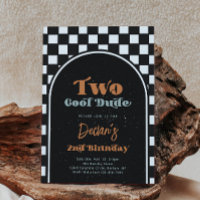 TWO Cool Dude First Birthday Invitation | Skate
