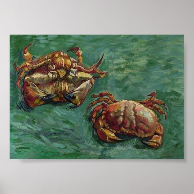 Two Crabs (F606) Van Gogh Fine Art Poster (Vorne)
