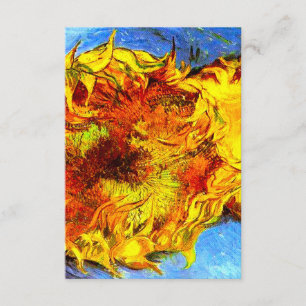 Two Cut Sunflowers Van Gogh Begleitkarte