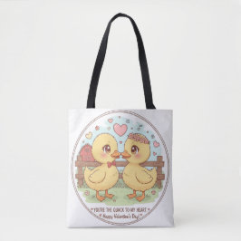 two ducks and love , you are the quack of my heart tasche