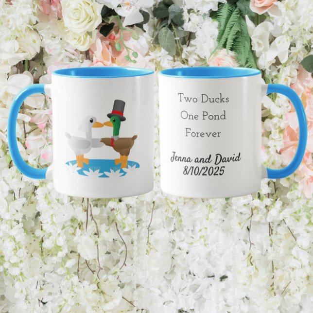 Two Ducks, One Pond, Forever Tasse (Von Creator hochgeladen)