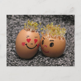 Two eggmen Dating Postkarte