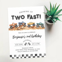 Two Fast Monster Truck 2. Geburtstag