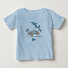 Two Fast Racing Car Boy 2nd Birthday Personalized