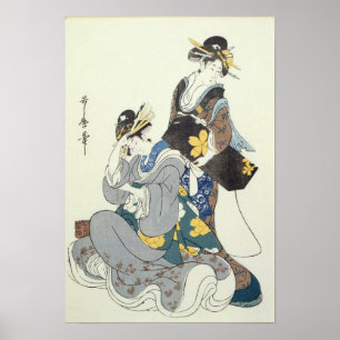 Two Female Figures Poster