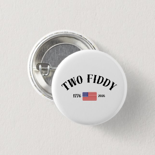 Two Fiddy  Button (Vorne & Hinten)