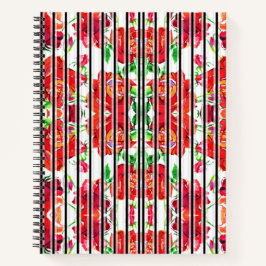 Two floral-patterned spiral notebooks  notizbuch