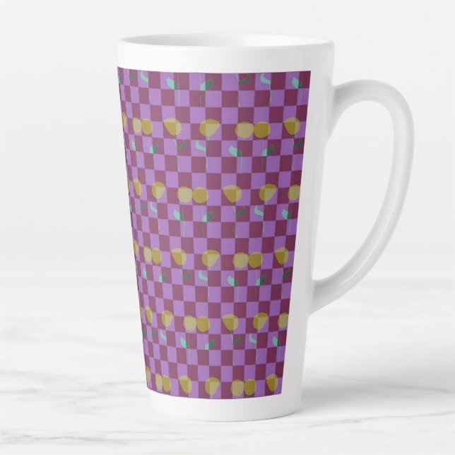 Two Flowers Squares Milchtasse (Rechts)