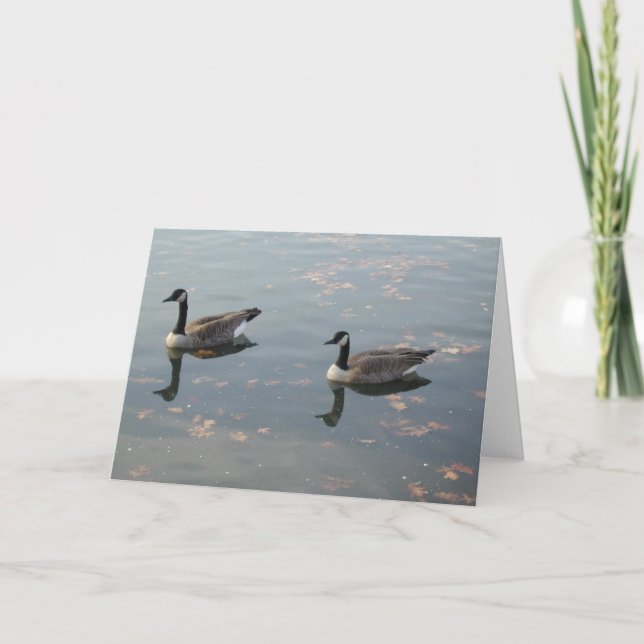 Two Geese card Karte (Vorderseite)