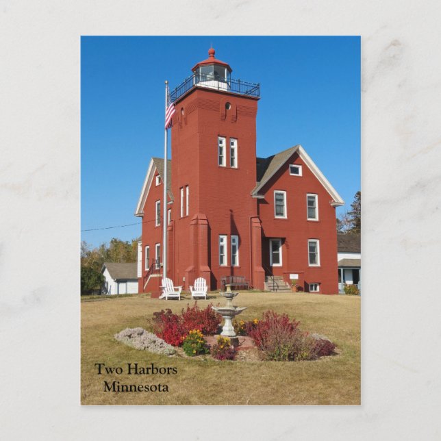 Two Harbors Lighthouse.jpg Postkarte (Vorderseite)