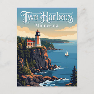 Two Harbors, Minnesota Postkarte
