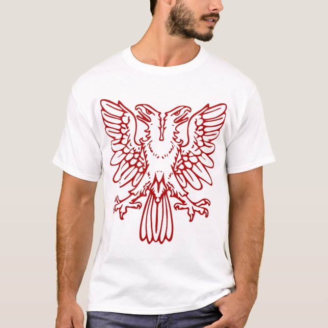 Two Headed Eagle - Ruby Red T-Shirt (Vorderseite)