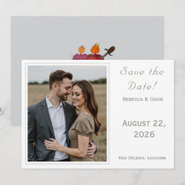 Two Hearts Catholic Flat Save The Date Card