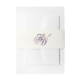 Two Hearts Catholic Wedding Invitation Belly Band