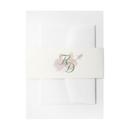 Two Hearts Catholic Wedding Invitation Belly Band