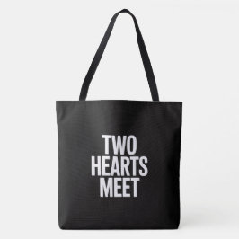 Two hearts meet tasche