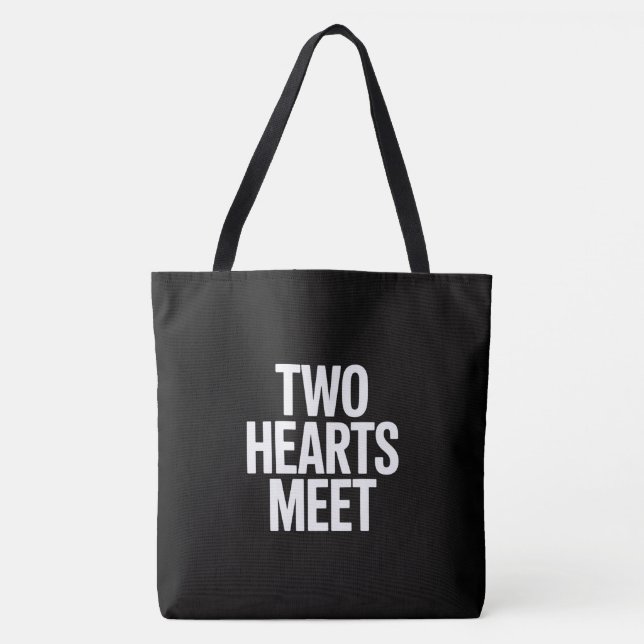 Two hearts meet tasche (Vorderseite)