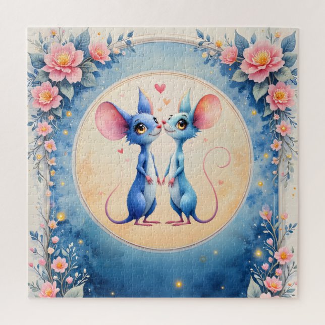 Two Hearts, One Love – Wedding Mice.  (Vertikal)