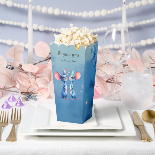 Two Hearts, One Love – Wedding Mice.  Geschenkschachtel (Hochzeit)